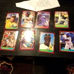 87 opening day Donruss set and various baseball football nascar top names